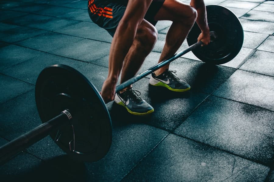 Barbell deadlift in a gym — Full Body program